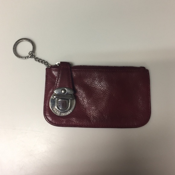 Marc Jacobs red leather key case