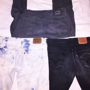 LEVIS Jeans. Only Black 501. 33x32  GREAT DEAL!