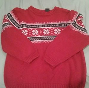 Boys red Christmas sweater size 8