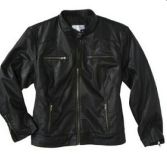 Faux Leather Moto Jacket