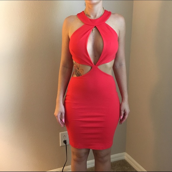 Hot Miami Styles Cut Out Dress