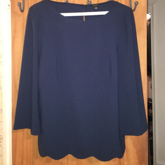 Ann Taylor Scalloped Shirt - Size M