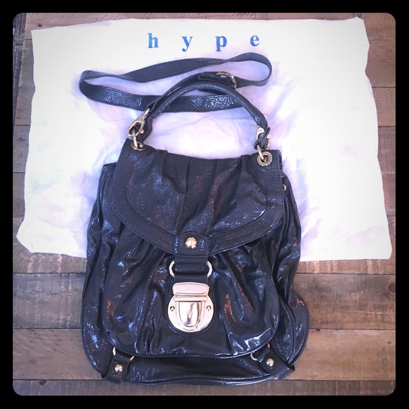 Hype Handbag | Grey Patent