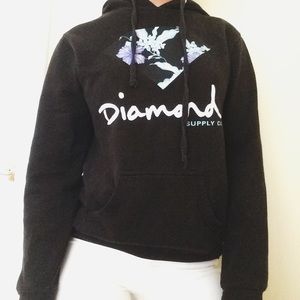 Diamond Supply Co Black Flower Hoodie!
