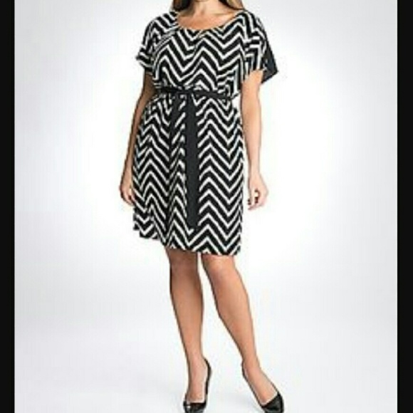 Lane Bryant Dresses & Skirts - LANE BRYANT Chevron Dress