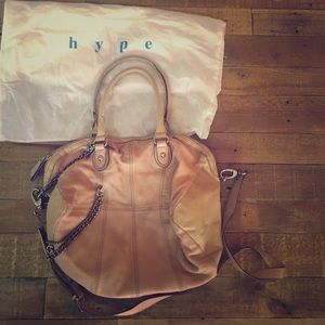 Hype Handbag | Nude leather