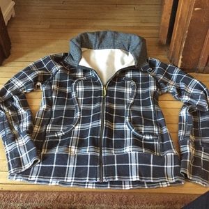 Plaid Lululemon scuba hoodie
