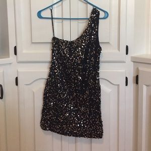 Sequin black dress