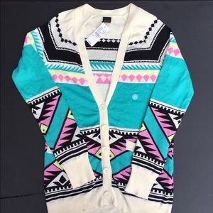 Aztec tribal cozy cardigan