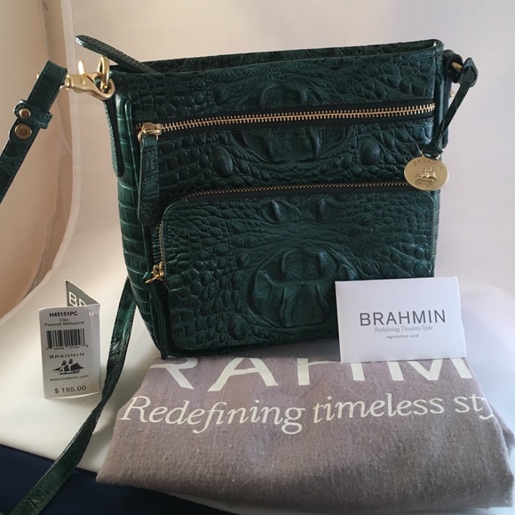 turquoise embossed leather cross body bag