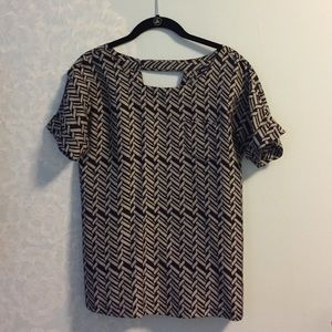 Martin + Osa Printed Silk Top