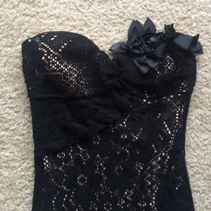 Black lace dress