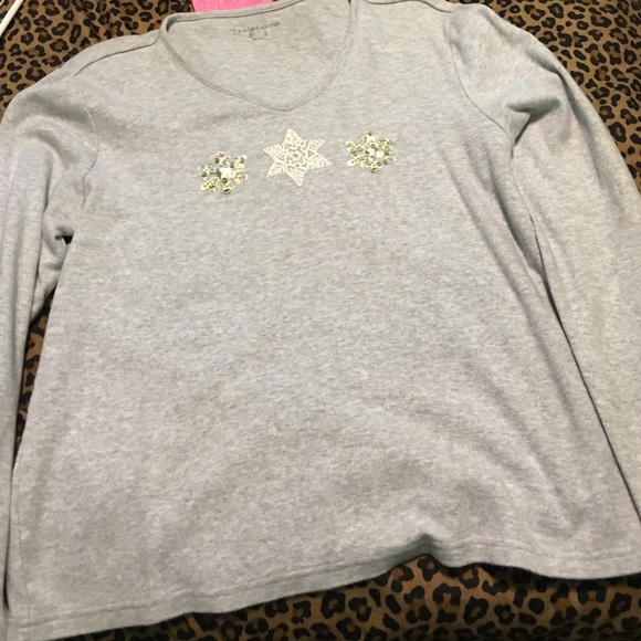 Gray Winter Long Sleeve Shirt