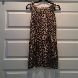 Leopard print mini dress