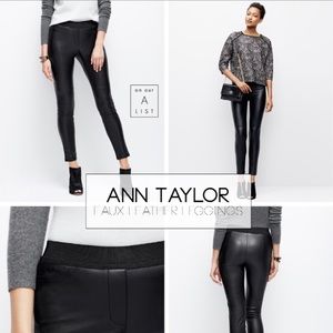 Ann Taylor Faux Leather Legging