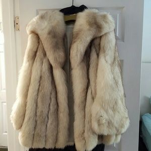 Vintage silver Fox Fur jacket
