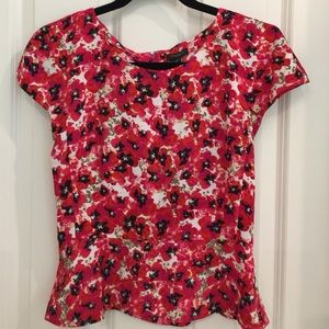 Floral peplum top