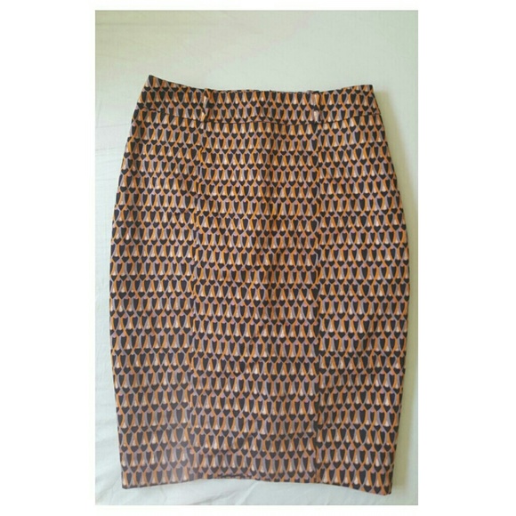 Patterned Pencil Skirt Size 4