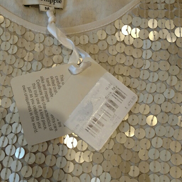 Haute Hippie Matte Gold Sequin Dress
