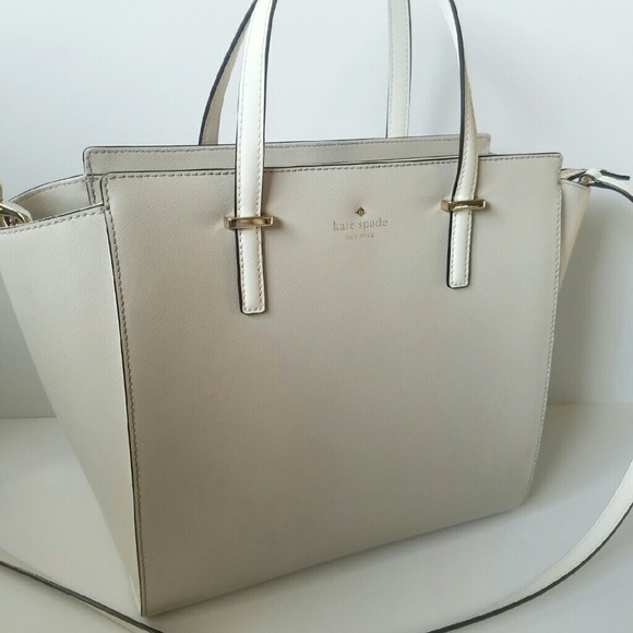 kate spade Handbags - Cedar Street Hayden Crisp Linen/Cement Large