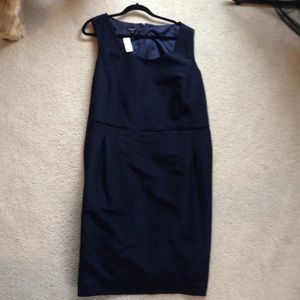 Navy sheath dress - talbots