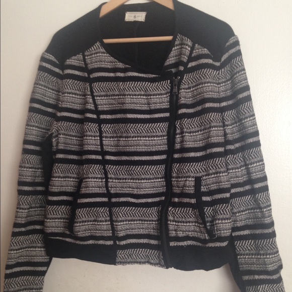 Textured bomber jacket