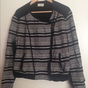 Textured bomber jacket