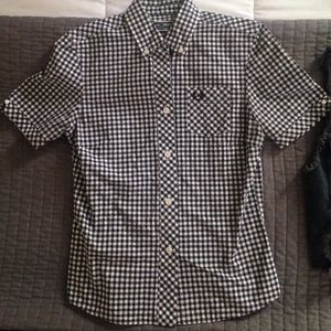 Fred Perry Gingham button up XS