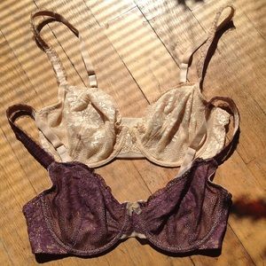 2 Le Mystere Entice Contour bras bundle. Size 32E.