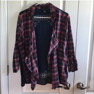 Plaid Cardigan