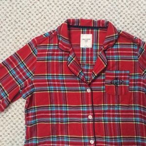 Gilly Hicks Flannel PJ Top