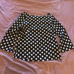 J. Crew polka dot blouse