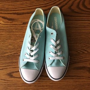 Light blue Converse.  7.5. New, never worn.