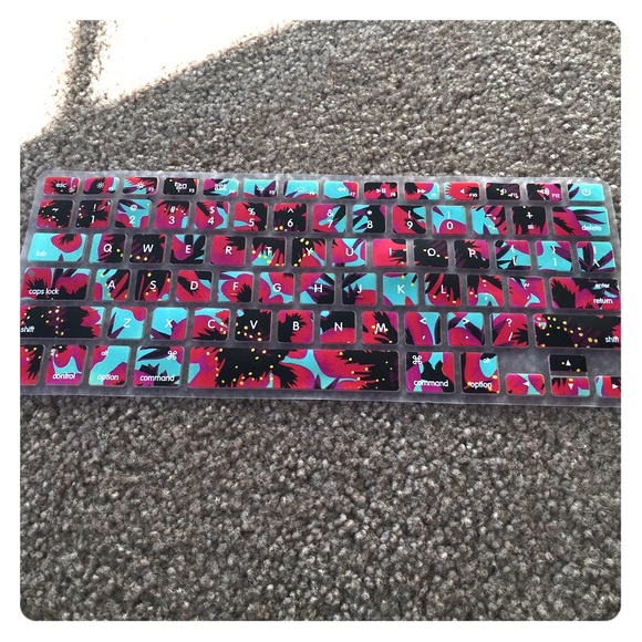 Floral MacBook keyboard cover
