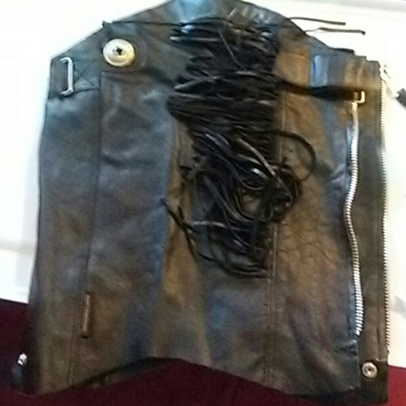 Leather half chaps