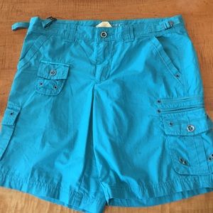 DaNang Turquoise Cargo Shorts
