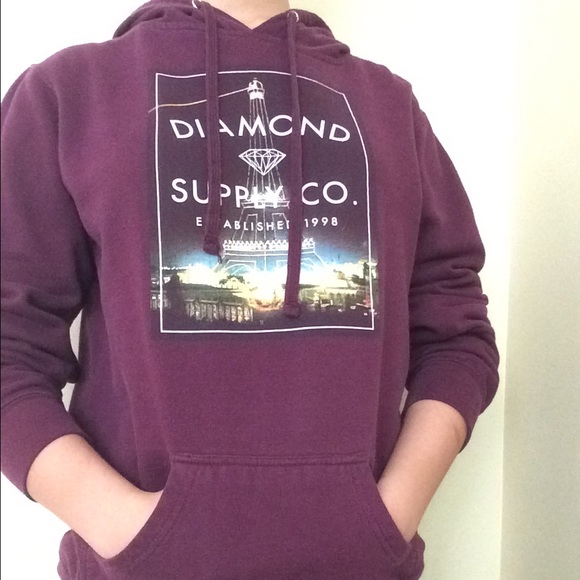 Diamond Supply Co. Maroon hoodie!