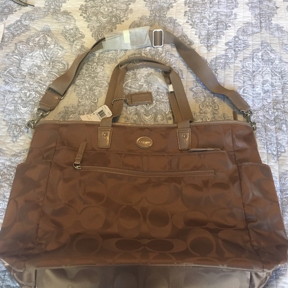 Coach baby bag