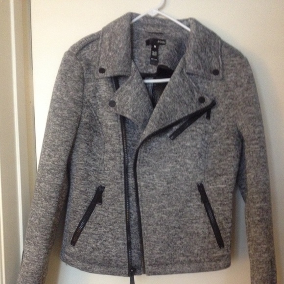 NWT. Aqua brand. Scuba Knit Moto jacket