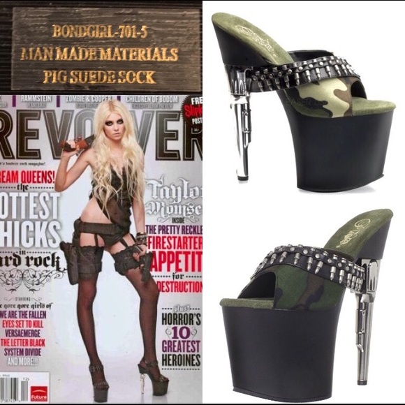 PLEASER Bondgirl CamoGunHeel Discontinued NOT4SALE - Picture 3 of 7