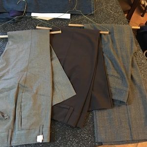3-For-1 Brown and Black Dress Pants-Multi Brands