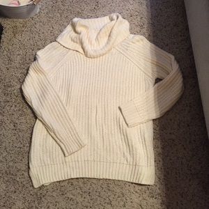Cream cowl neck sweater
