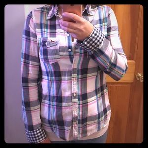 Hollister Plaid Button Up