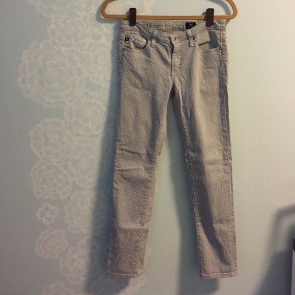 AG the Stevie Ankle Dot Print Jean