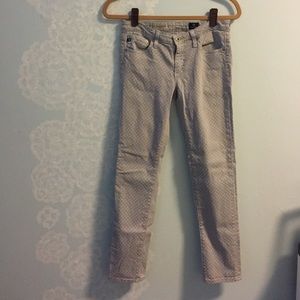 AG the Stevie Ankle Dot Print Jean