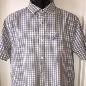 SOLD Original Penguin short sleeve button LG check