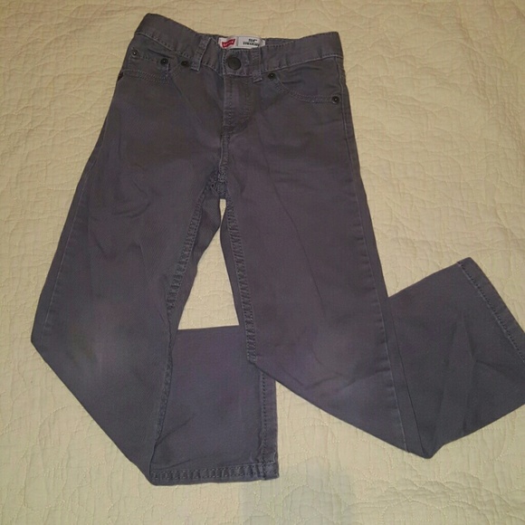 Boys Gray Levi's Skinny Jeans