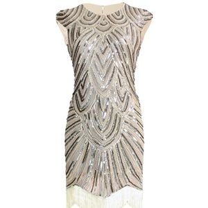 Great Gatsby Inspired Tassel Beaded Flapper Dress