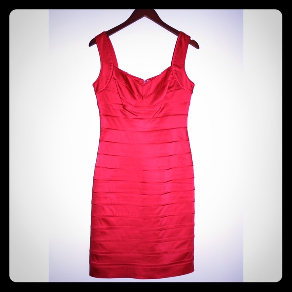 Price ⬇️! Ralph Lauren Red Bandeau Party Dress