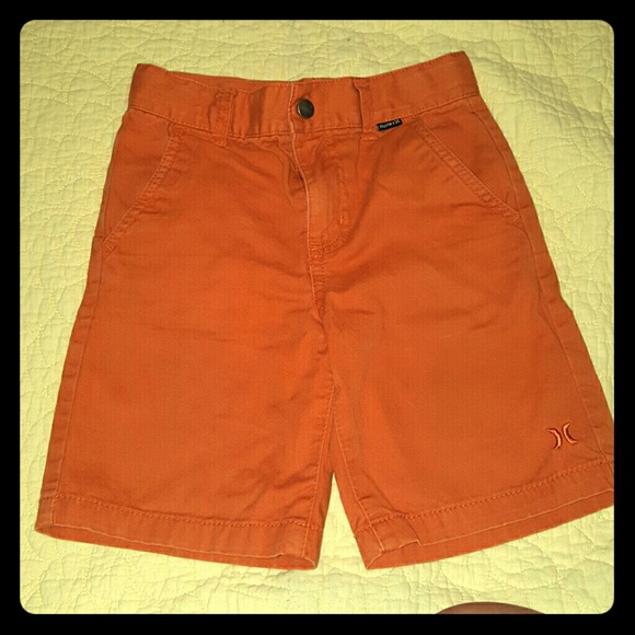 Boys Orange Hurley Shorts